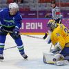 Soči 2014: Švédsko - Slovinsko, Razindar - Lundqvist (hokej, muži, čtvrtfinále 1)