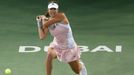 Garbine Muguruzaová  v semifinále turnaje v Dubaji 2015