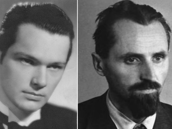 Rudolf Jan Holý  a kaplan Vladimír Petřek na dobových fotografiích.