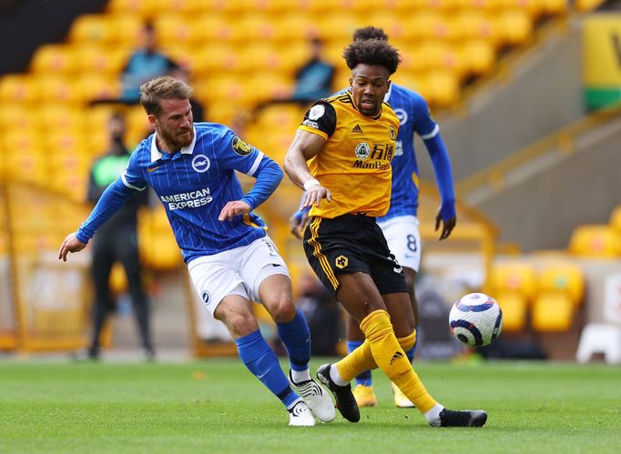 Soccer Football - Premier League - Wolverhampton Wanderers v Brighton &amp; Hove Albion - Molineux Stadium, Wolverhampton, Britain - May 9, 2021 Brighton &amp; Hove Albio