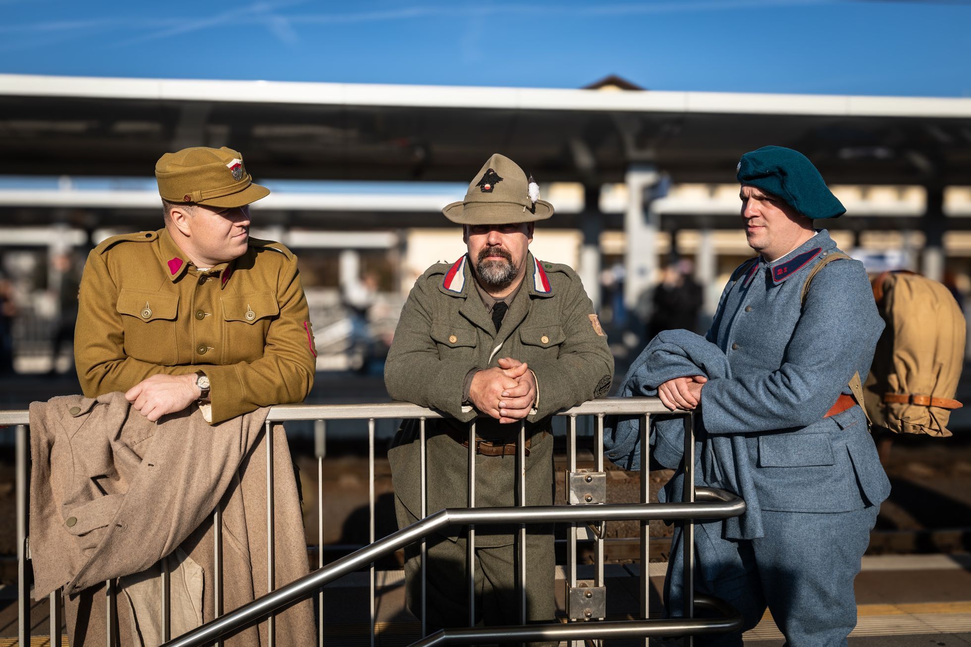 Vlak nazvaný Konečně doma, kterým si Československá obec legionářská připomněla 105. výročí návratu legionářů z Ruska (7. 11. 2025)
