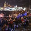 Oslava inaugurace Zemana a demonstrace za svobodná média na Václavském náměstí, Praha, 15.3.2018