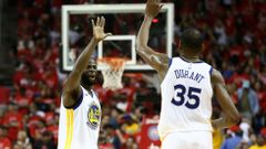 Draymond Green a Kevin Durant v play off 2018