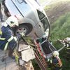 Auto prorazilo u Měnína na Brněnsku most
