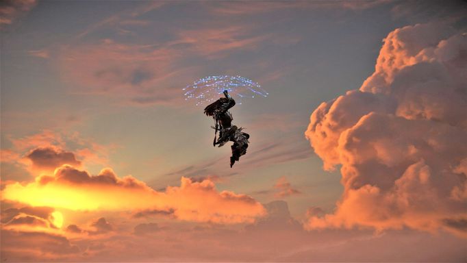 Snímek z DLC Burning Shores ze hry Horizon: Forbidden West.