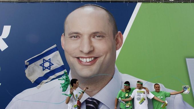 Novou hvězdou izraelské politiky je šéf strany Židovský domov Naftali Bennett.
