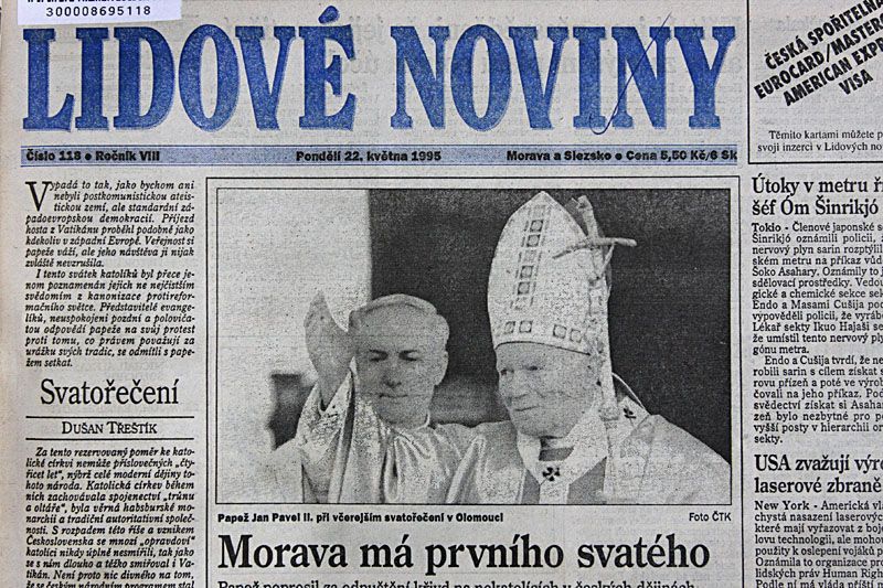 Návštěvy papeže v novinách