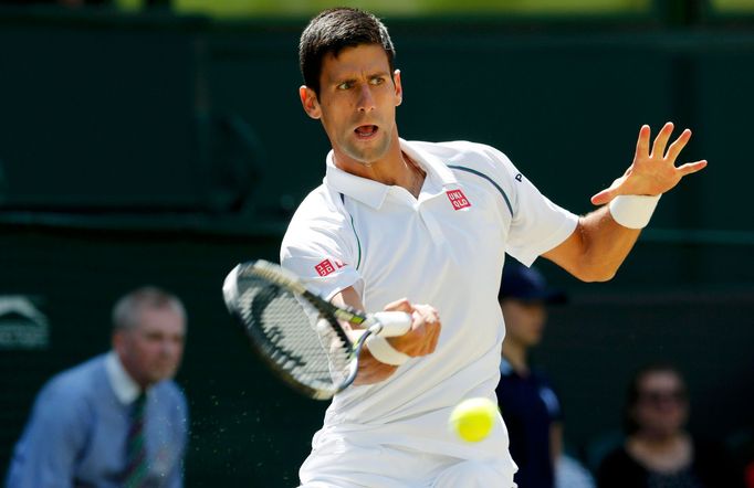 Novak Djokovič v semifinále Wimbledonu 2015