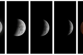 Překrásné snímky: Tak Země zastínila Měsíc