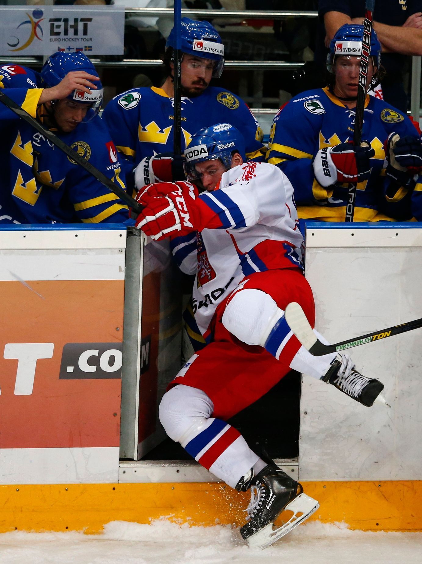 Česko vs. Švédsko, hokejový Channel One Cup (Jakub Orsava)