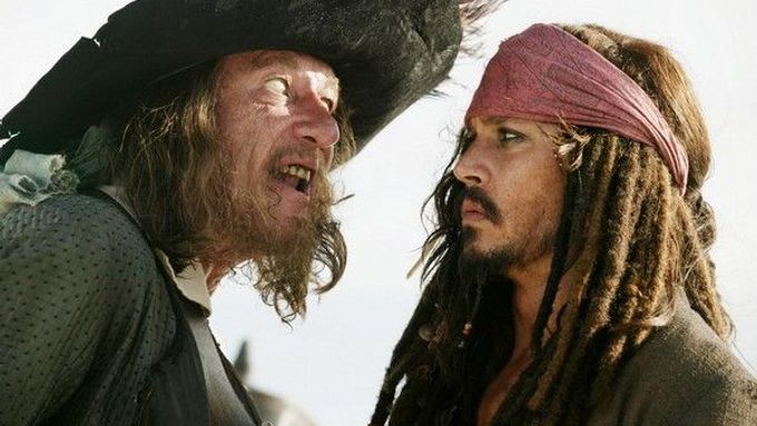 Piráti z Karibiku: Na konci světa - Kapitán Barbossa a Jack Sparrow