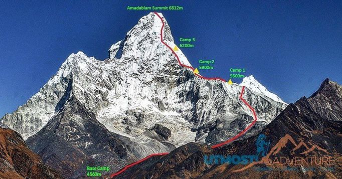 Jan Trávníček na Ama Dablam 2021