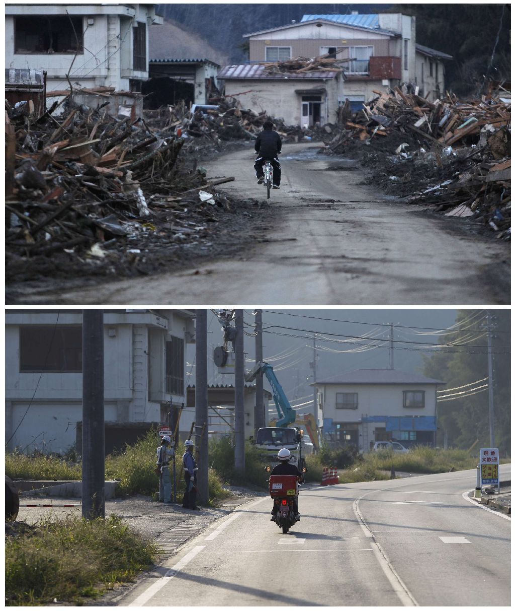 Japonsko půl roku po tsunami - kombo fotky