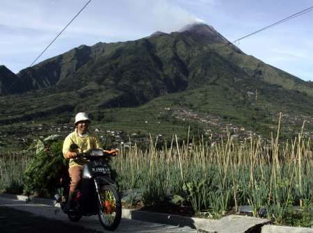 Indonéská sopka Merapi