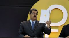Venezuelský prezident Nicolás Maduro spouští kryptoměnu Petro.