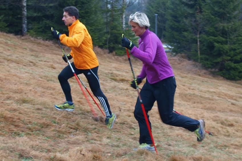Nordic running - běh s holemi