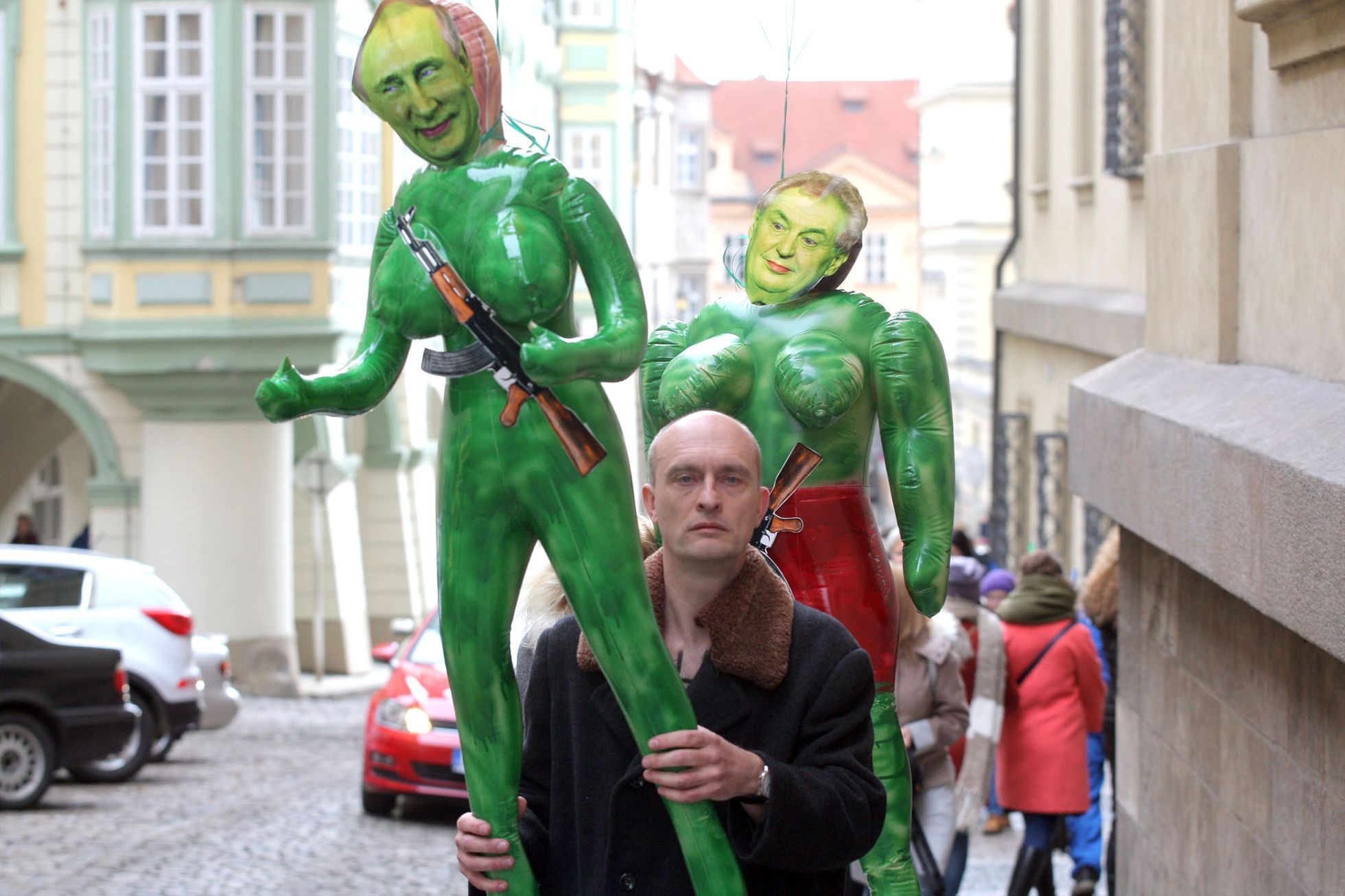 Zelení mužici na Pražském hradě