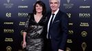 Soccer Football - The Ballon d’Or awards - Theatre du Chatelet, Paris, France - December 2, 2019   Former France coach Raymond Domenech arrives with Estelle Denis  REUTER