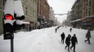 Sarajevo a sněhová vánice. Na ulicích hlavního města Bosny a Hercegoviny zemřely čtyři lidé.