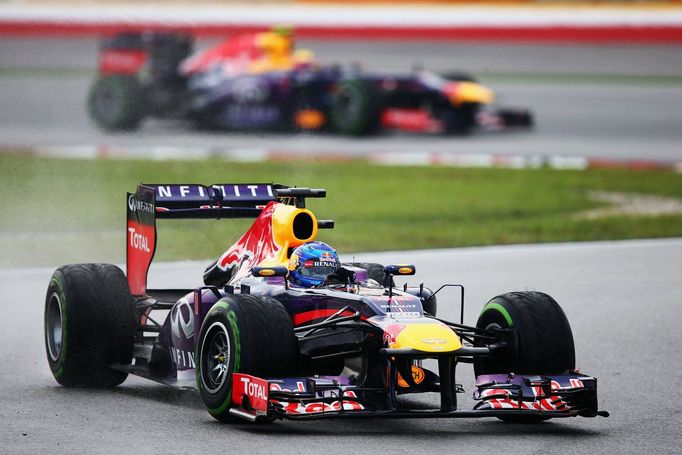 VC Malajsie 2013: Sebastian Vettel a Mark Webber, Red Bull