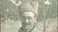 Karlův starší bratr František Kutlvašr jako čs. legionář, zima 1916/1917. František padl v bitvě u Zborova 2. července 1917.