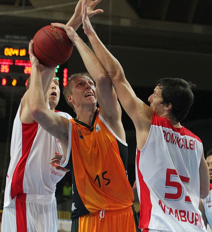 Basketbal, Nymburk - Fuenlabrada: Tomáš Pomikálek (55)