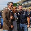 F1, VC USA 2023: Patrick Dempsey, Geri Hornerová (Halliwellová) a Christian Horner