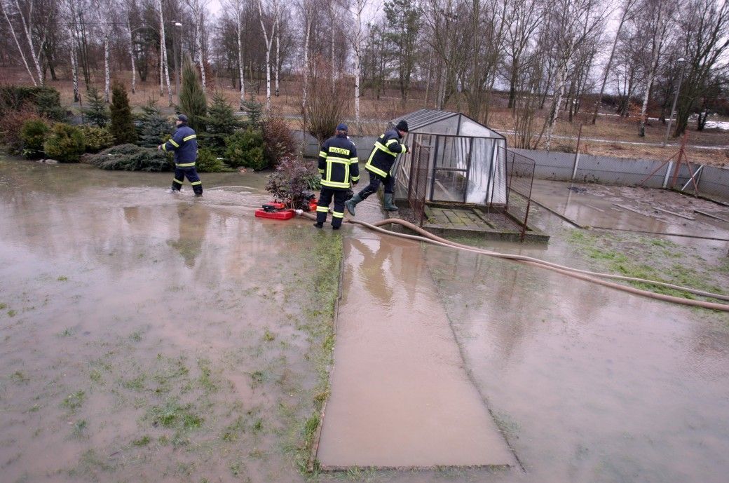 Voda v Nýřanech na Plzeňsku