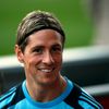 Fernando Torres na tréninku reprezentace Španělska