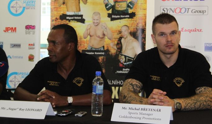 Sugar Ray Leonard a Michal Břetenář v Praze