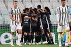 Radost Lyonu v osmifinále LM Juventus - Lyon