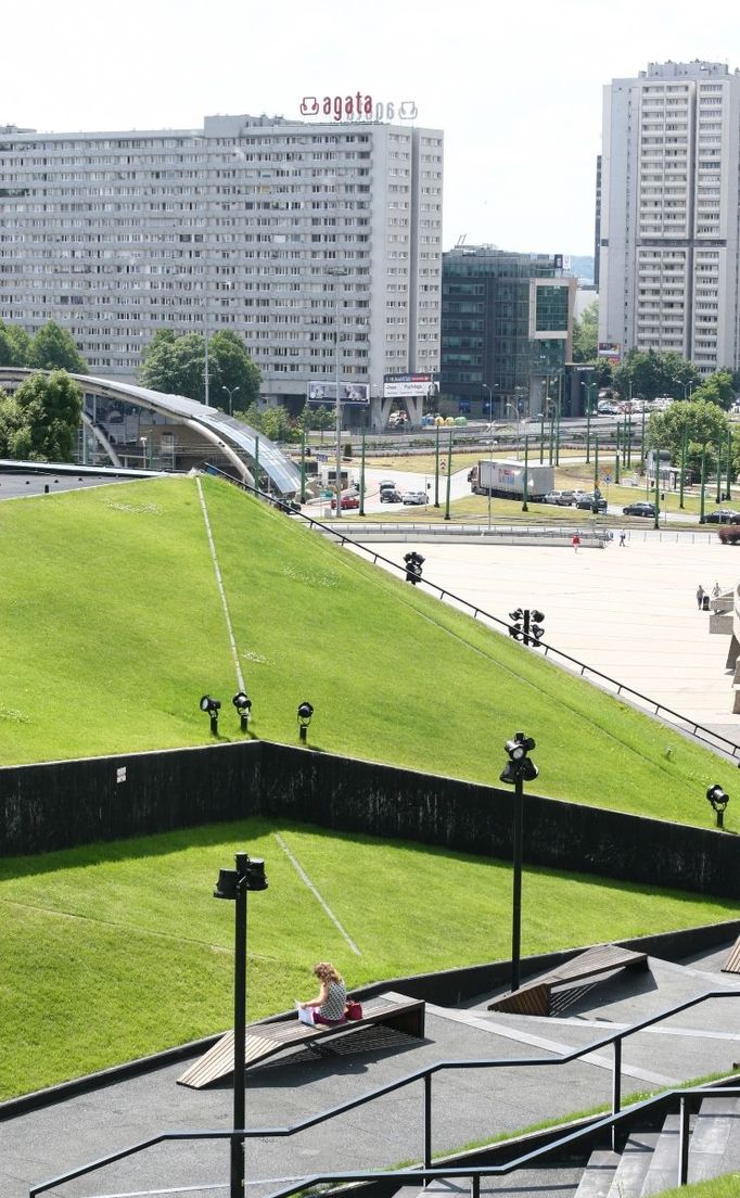 Pohled z Kongresového centra, Katowice, Polsko