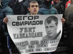 V noci na 6. prosince byl při rvačce s Kavkazany v Moskvě zabit osmadvacetiletý Jegor Sviridov