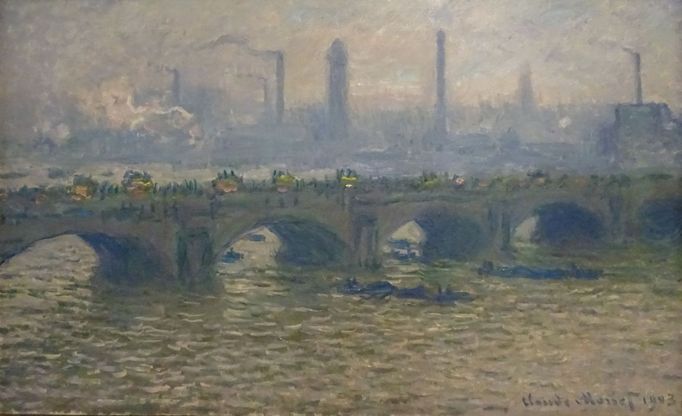 Claude Monet: Most Waterloo, zataženo, 1903