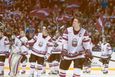 Hokejové senzace (lotyšská radost po triumfu nad Ruskem)