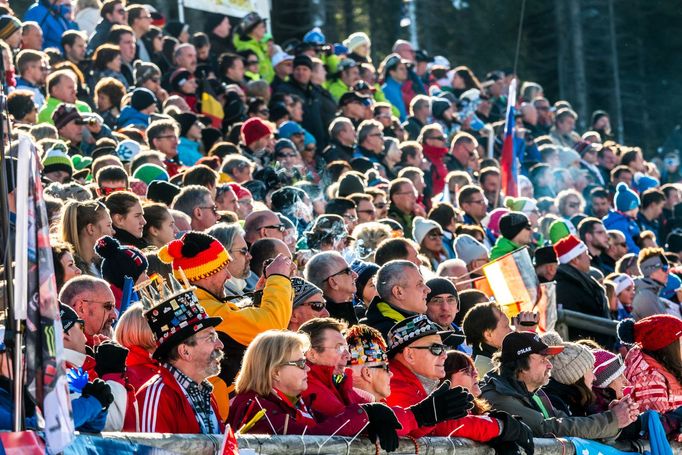 SP Pokljuka, stíhačka M: fanoušci