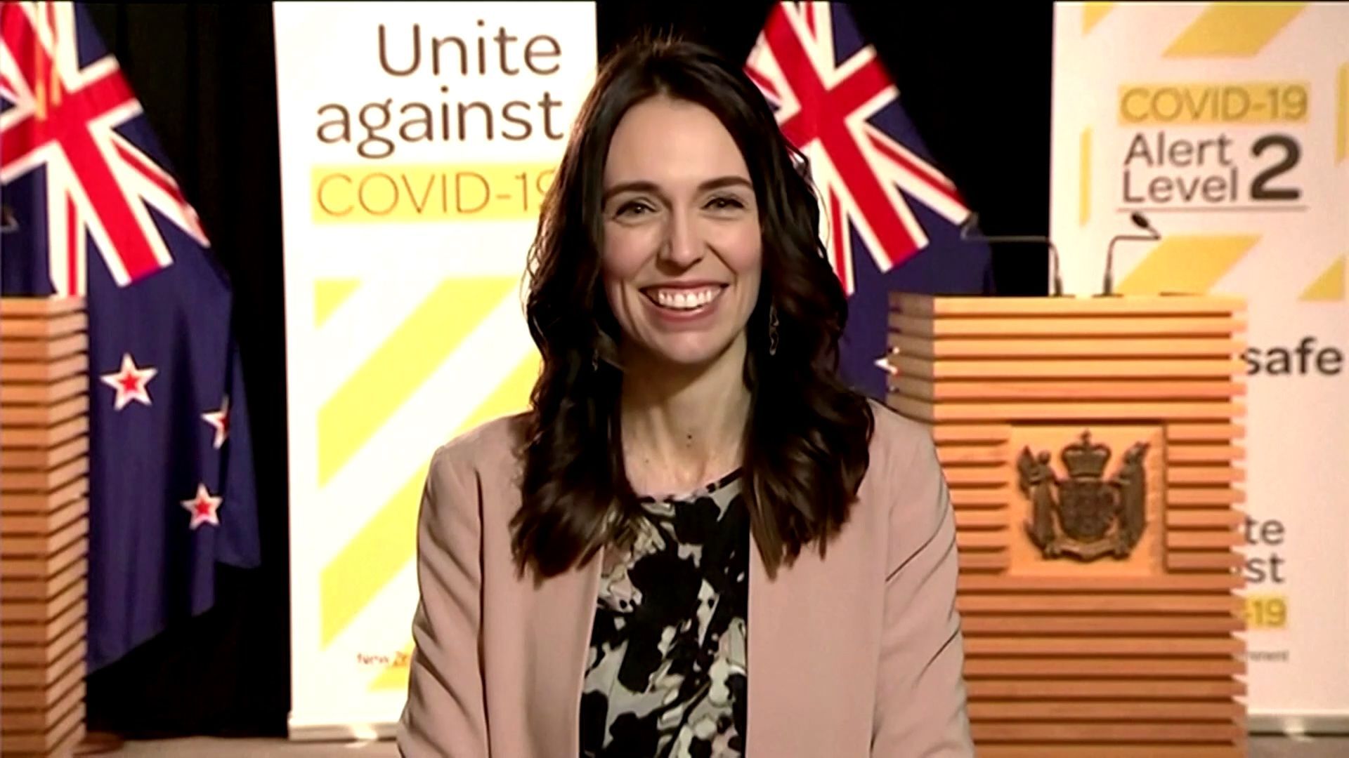 Novozélandská premiérka Jacinda Ardenová.