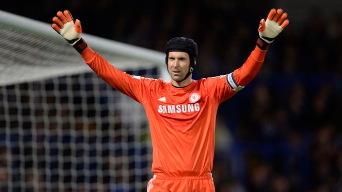 Petr Čech v dresu Chelsea.