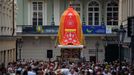 Indický festival vozů Rathayatra hnutí Hare Krišna.