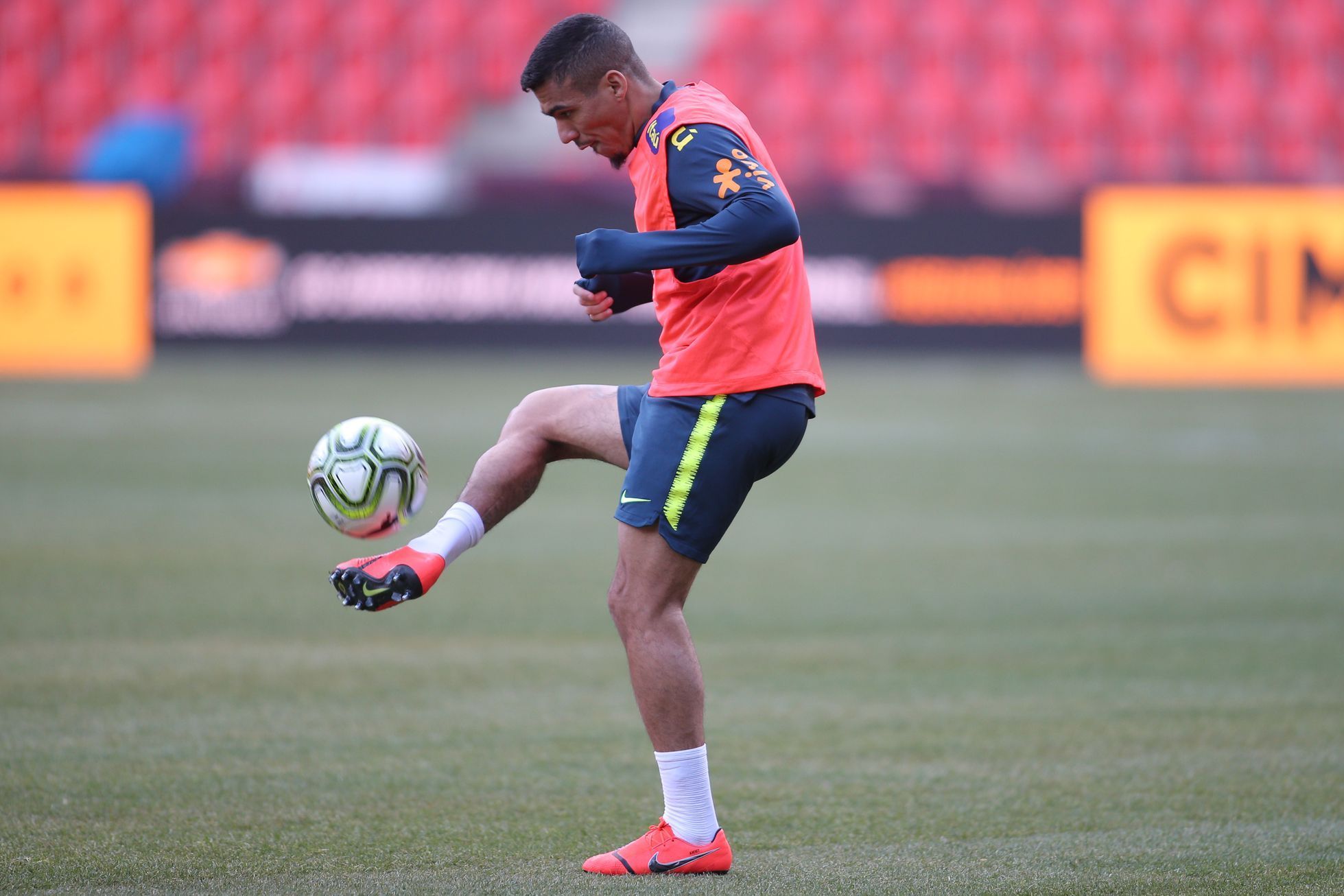 Trénink Brazílie před přípravou v Praze