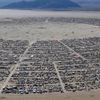An aerial view during the Burning Man 2014 &quot;Caravansary&quot; arts and music festival in the Black Rock Desert of Nevada