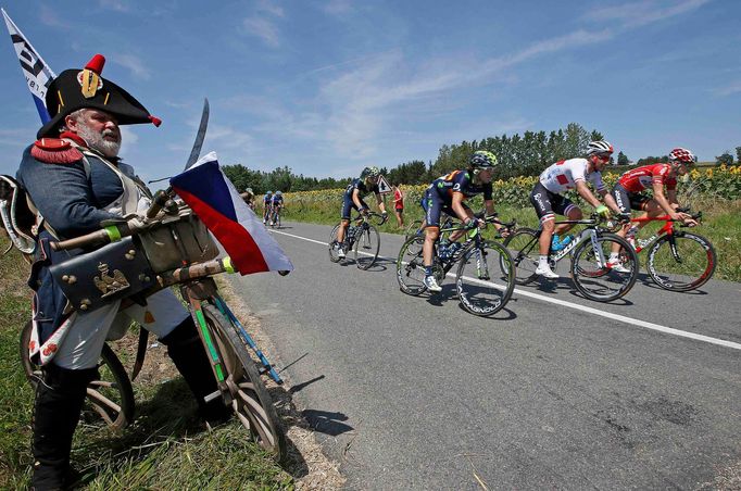 Čeští fanoušci na třinácté etapě Tour de France 2014