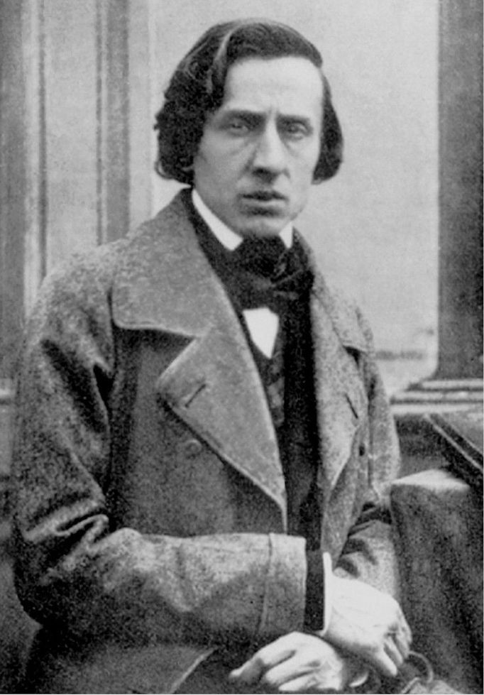 Polský klavírní virtuos a hudební skladatel romantického období Fryderyk Chopin.