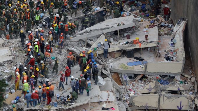 Zemětřesení v Mexiku.