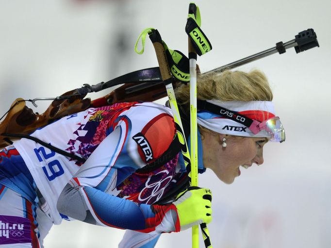 Soči, biatlon, stíhačka Ž: Gabriela Soukalová