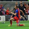 Jan Kopic slaví gól v odvetě 4. předkola LM Plzeň - Karabach