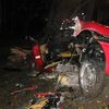 Nehoda vozu značky Ferrari na Kroměřížsku