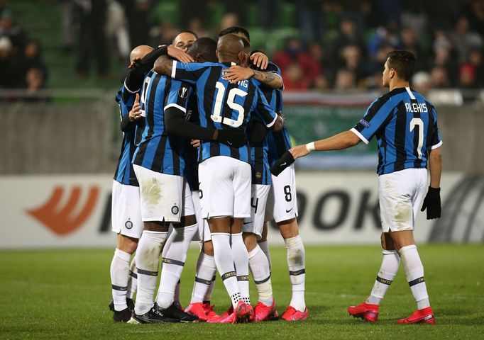 Soccer Football - Europa League - Round of 32 First Leg - PFC Ludogorets Razgrad v Inter Milan - Ludogorets Arena, Razgrad, Bulgaria - February 20, 2020   Inter Milan's R