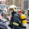 Nácvik požáru krovu Svatovítské katedrály