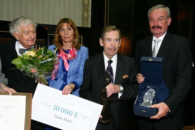 Václav Havel převzal cenu Franze Kafky